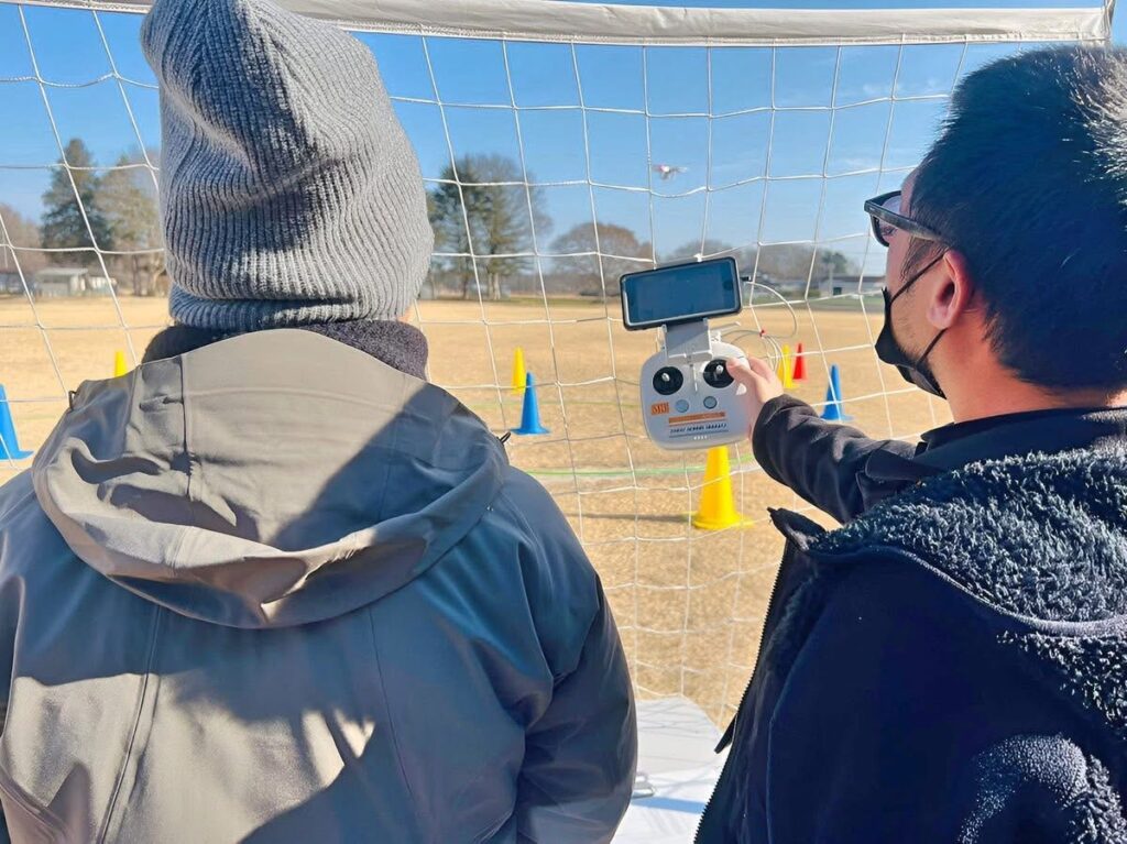 空間認識力をトレーニング。操舵地点からC→Dポイントまで仰角含め13m。停止ポイントを修正しています