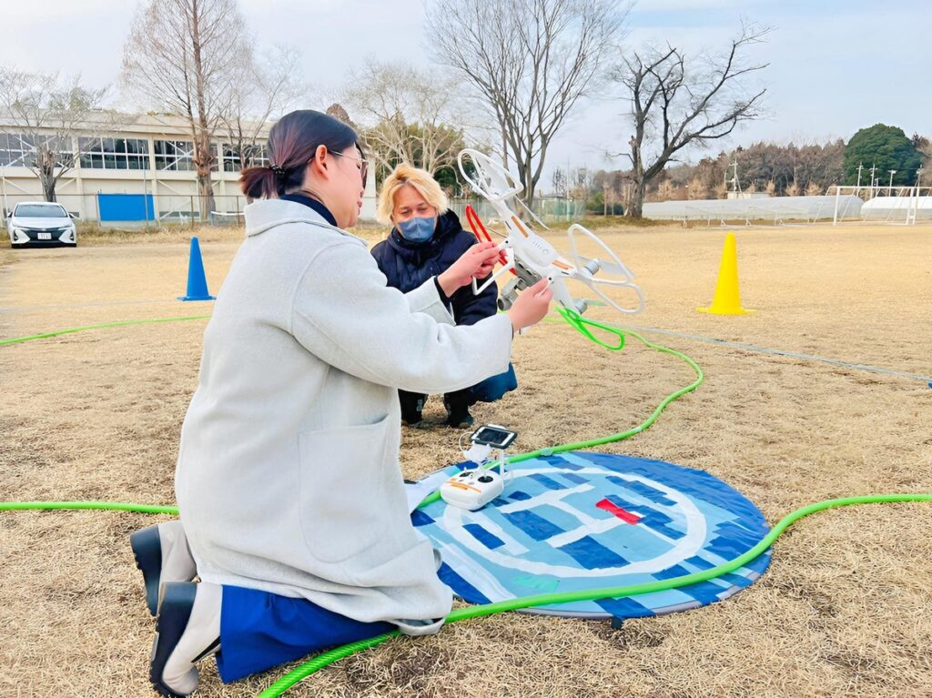 飛行終了時は飛行後点検を実施。規定必須になっており飛行前点検同様に確認作業実施します