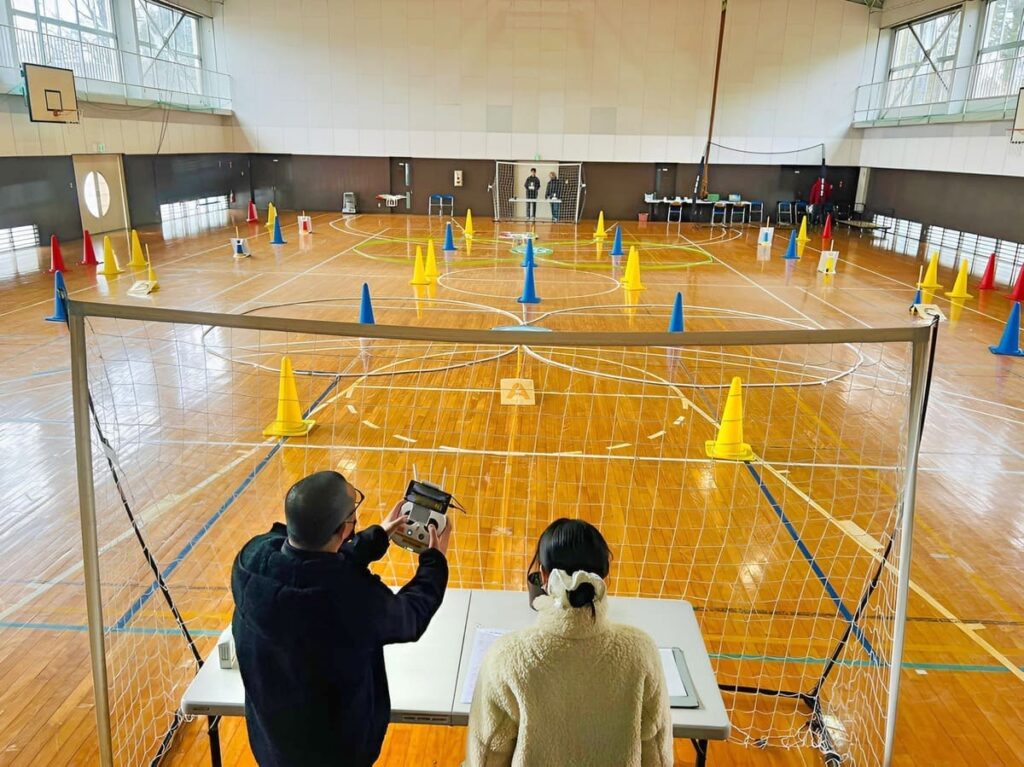 ドローン機動性を手解き。この後フライトしゆにて操舵訓練に入ります