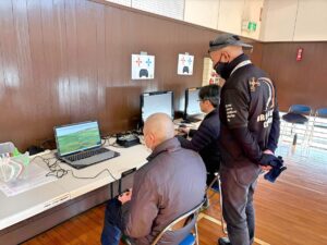 操舵訓練にはシュミレーター。繊細な入力になります